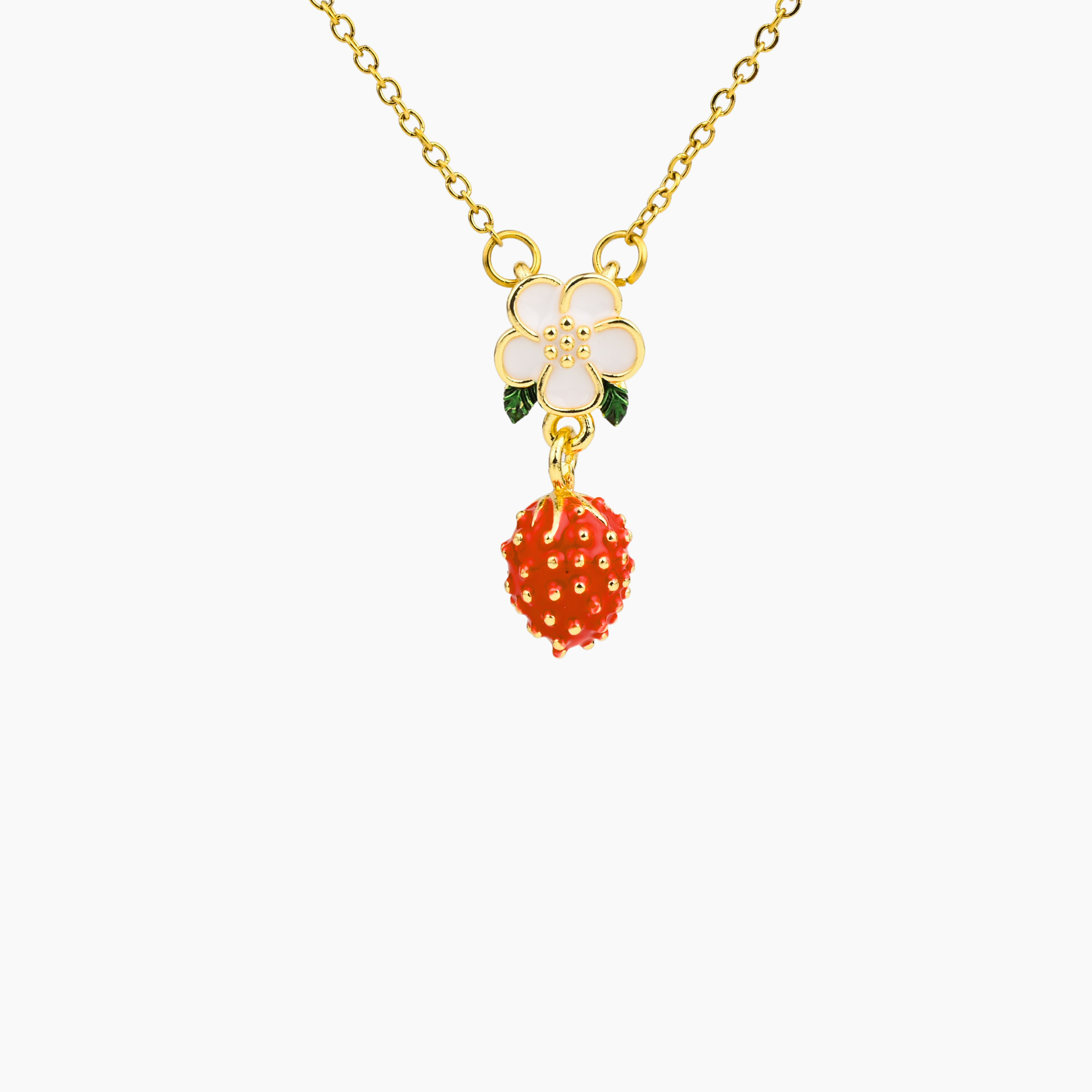 “A REMINDER THAT YOUR LIPS TASTE LIKE STRAWBERRY” NECKLACE