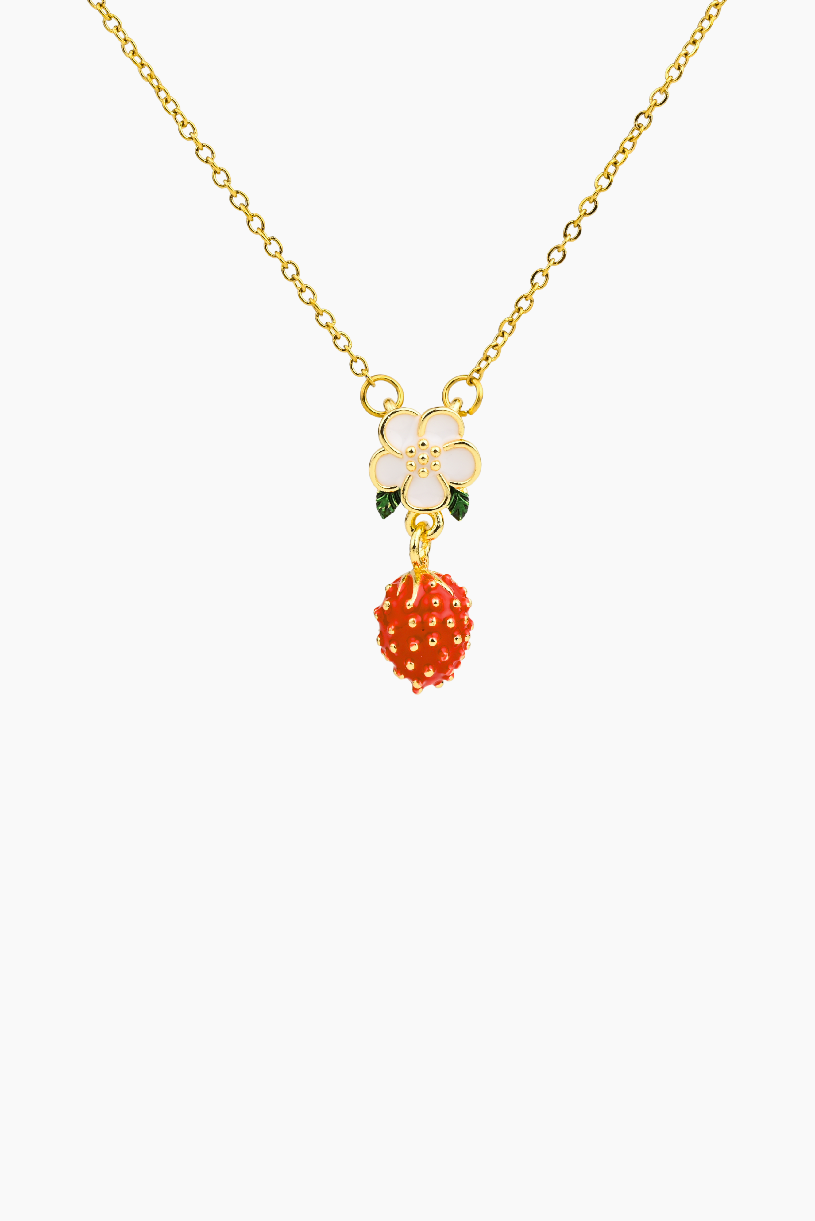 “A REMINDER THAT YOUR LIPS TASTE LIKE STRAWBERRY” NECKLACE