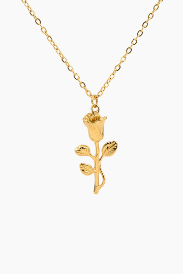 “I REMOVED THE THORNS AND KEPT THIS ROSE FOR YOU” NECKLACE