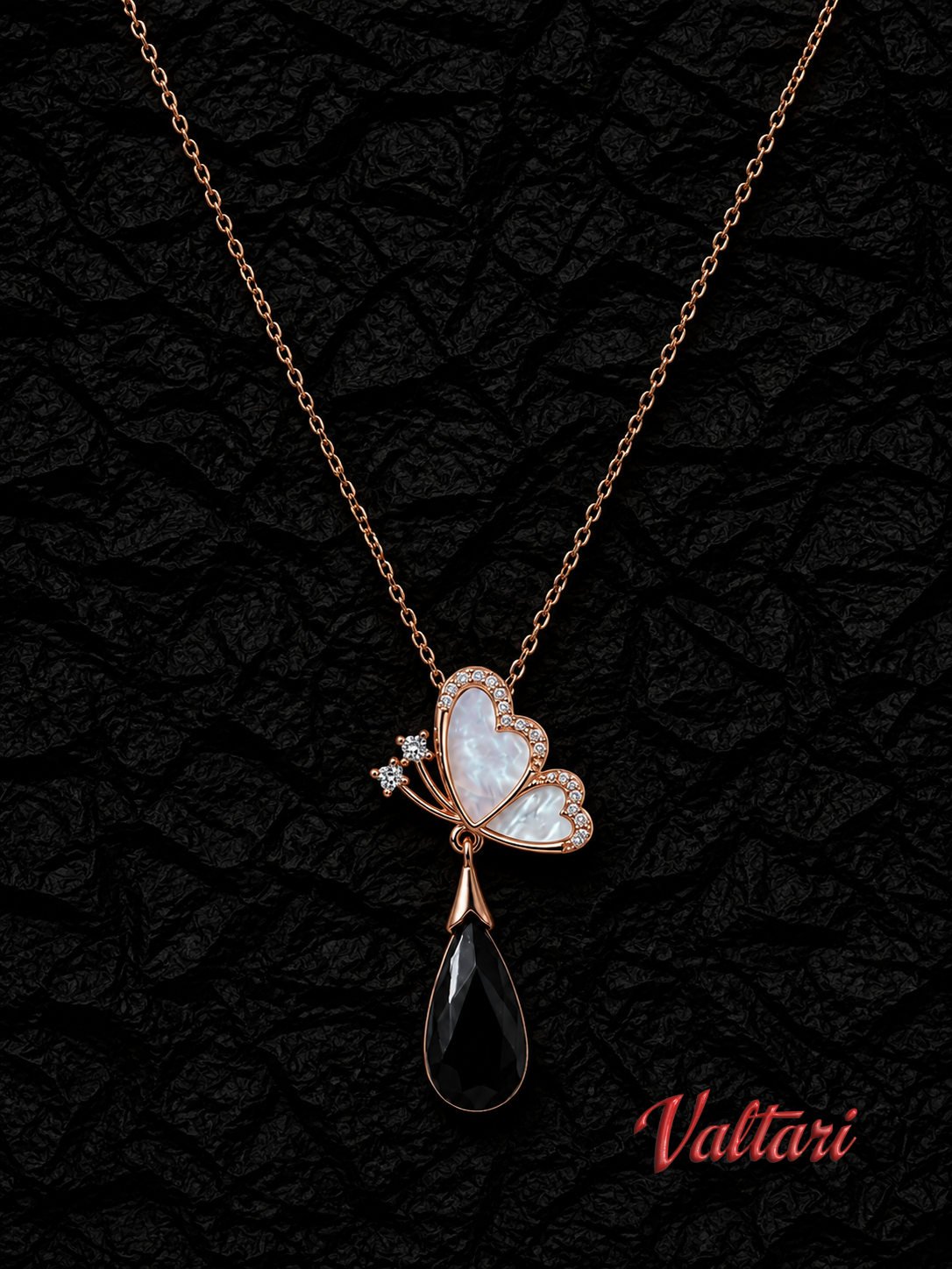 Midnight Flutter Necklace