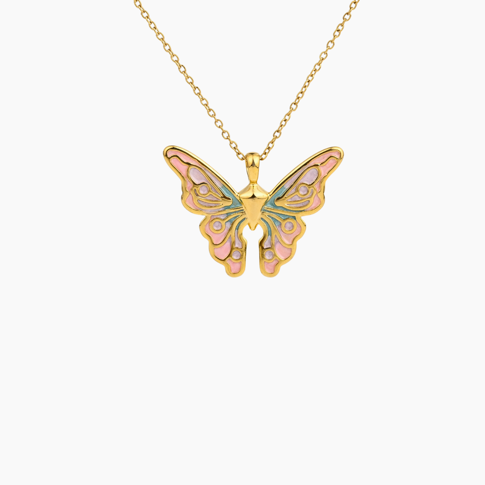 “MY PAST TRANSFORMED ME INTO A BEAUTIFUL BUTTERFLY” NECKLACE