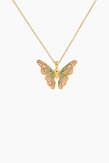 “MY PAST TRANSFORMED ME INTO A BEAUTIFUL BUTTERFLY” NECKLACE