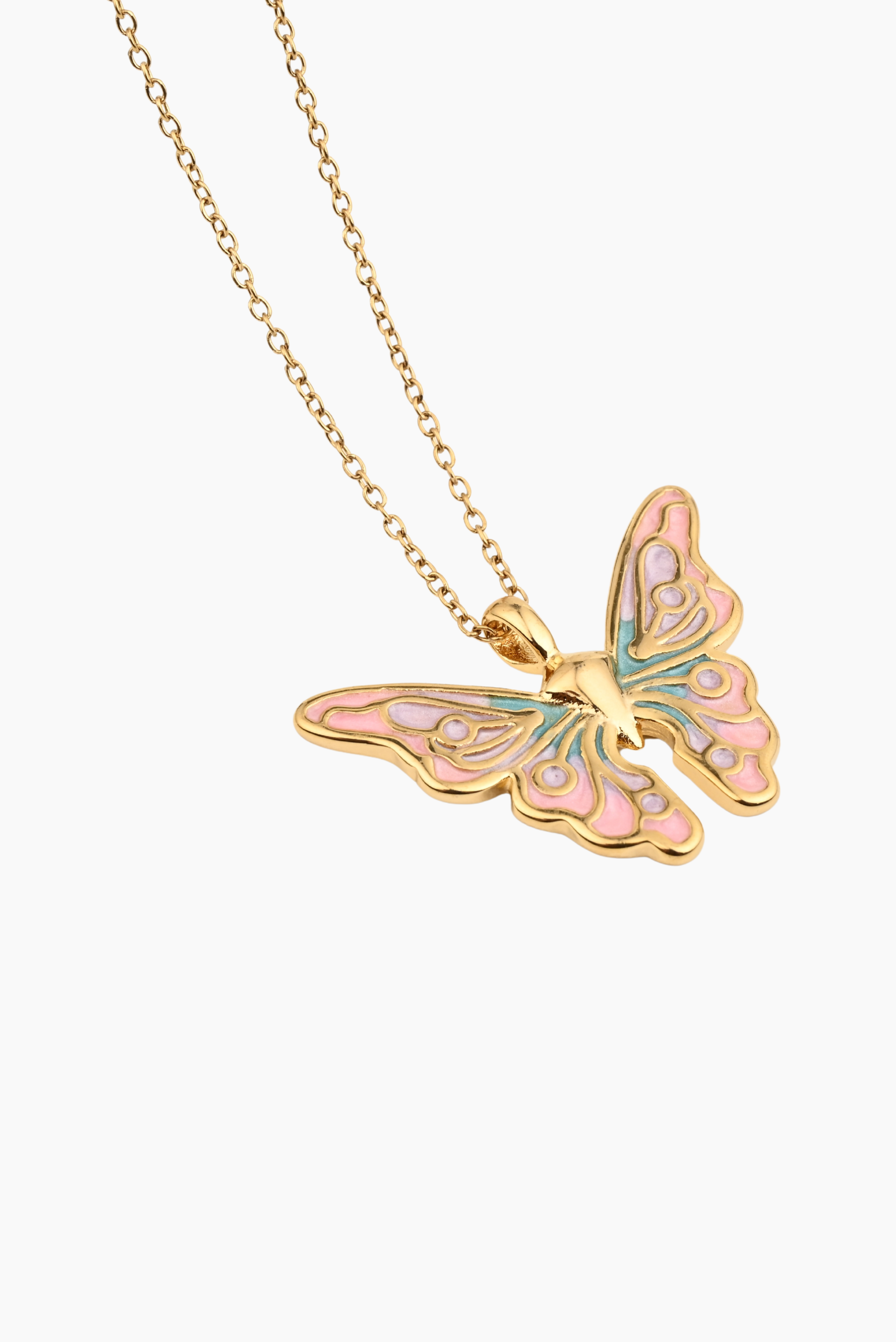 “MY PAST TRANSFORMED ME INTO A BEAUTIFUL BUTTERFLY” NECKLACE