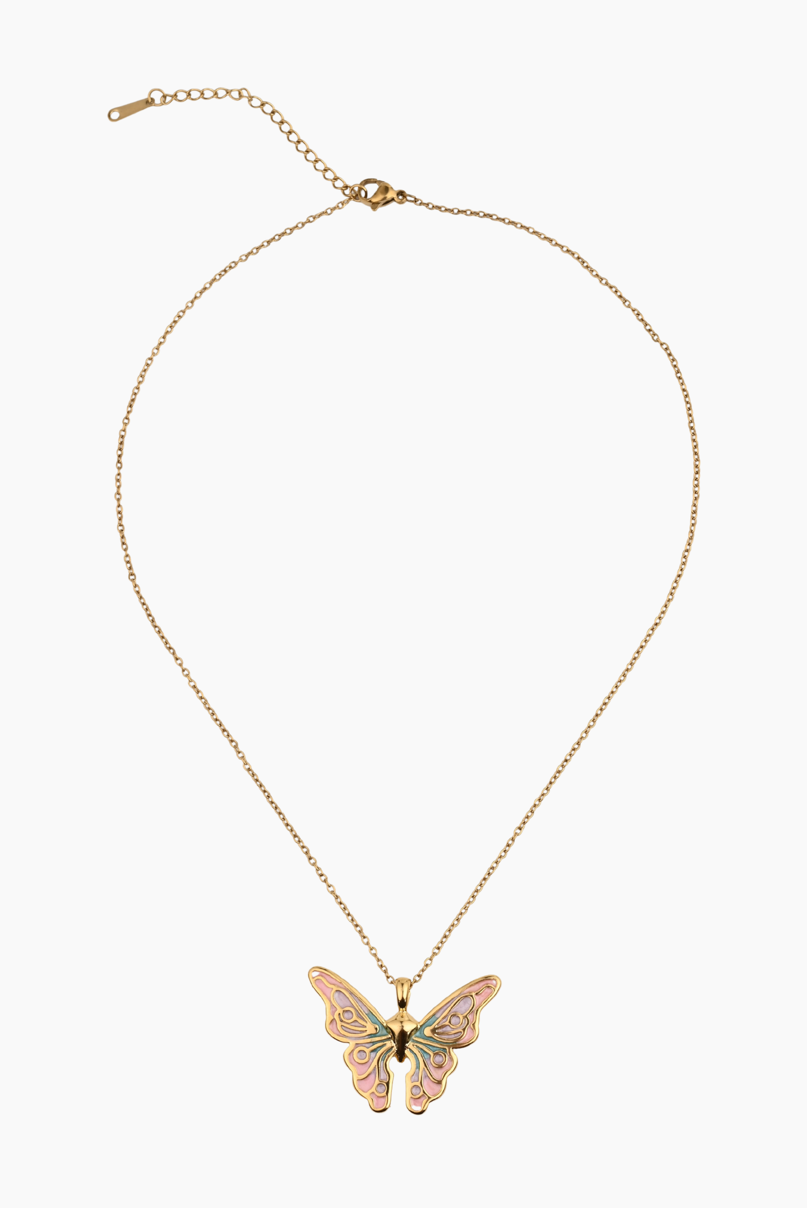 “MY PAST TRANSFORMED ME INTO A BEAUTIFUL BUTTERFLY” NECKLACE