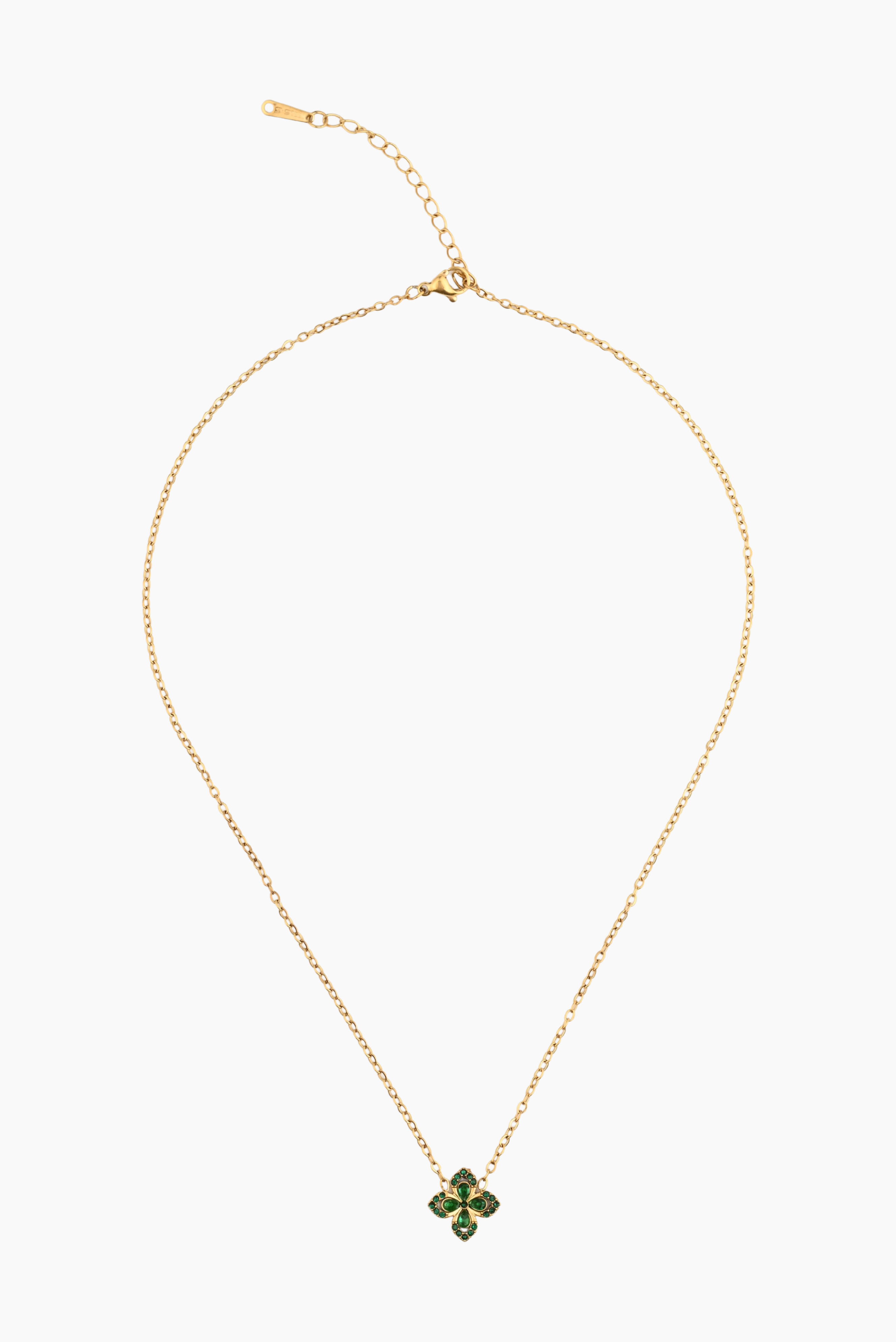 “THIS CLOVER GETS ME CLOSER TO MY DREAMS” NECKLACE