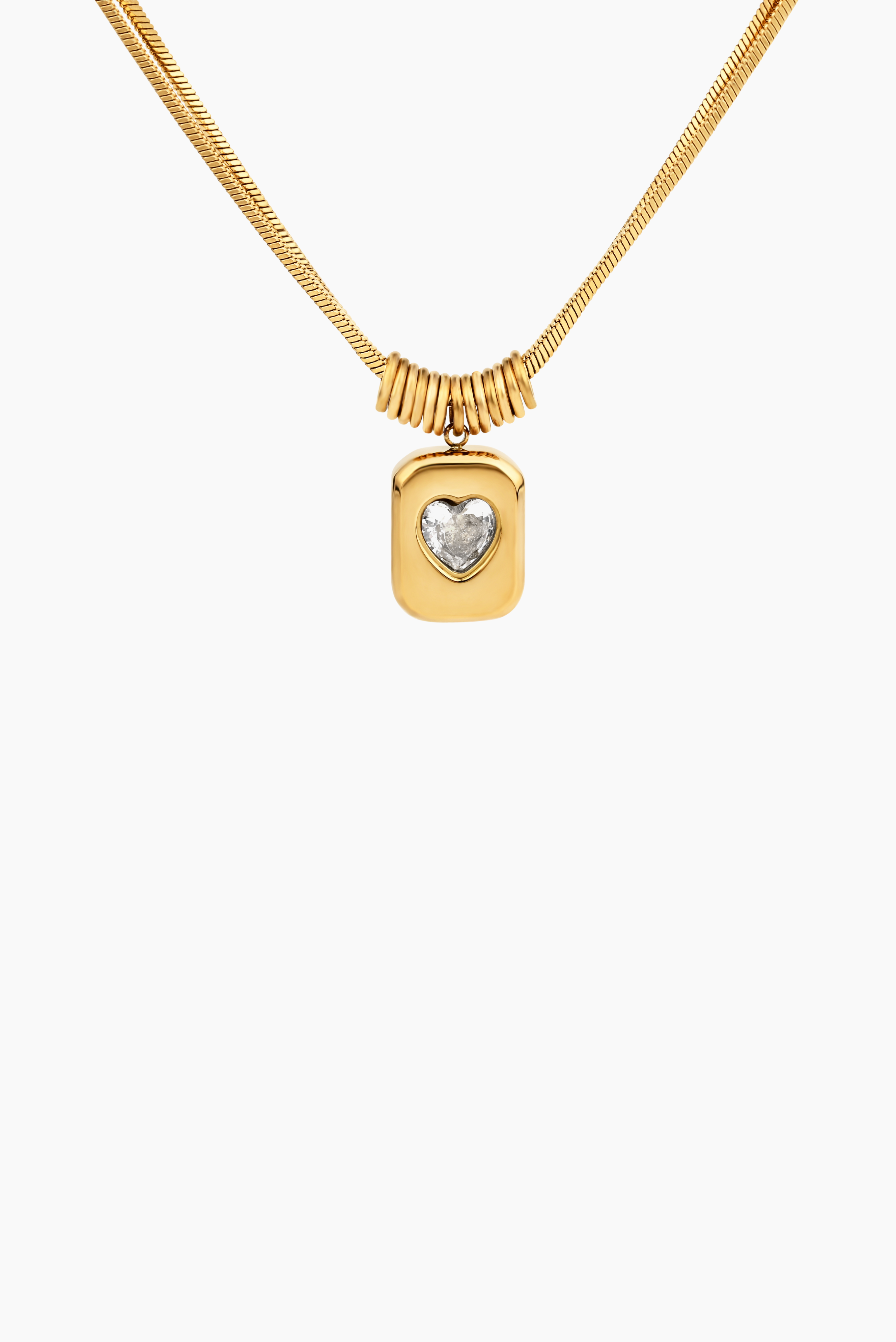 “UNTIL I FIND THE RIGHT ONE, I'LL PROTECT MY HEART FROM ALL SIDES” NECKLACE