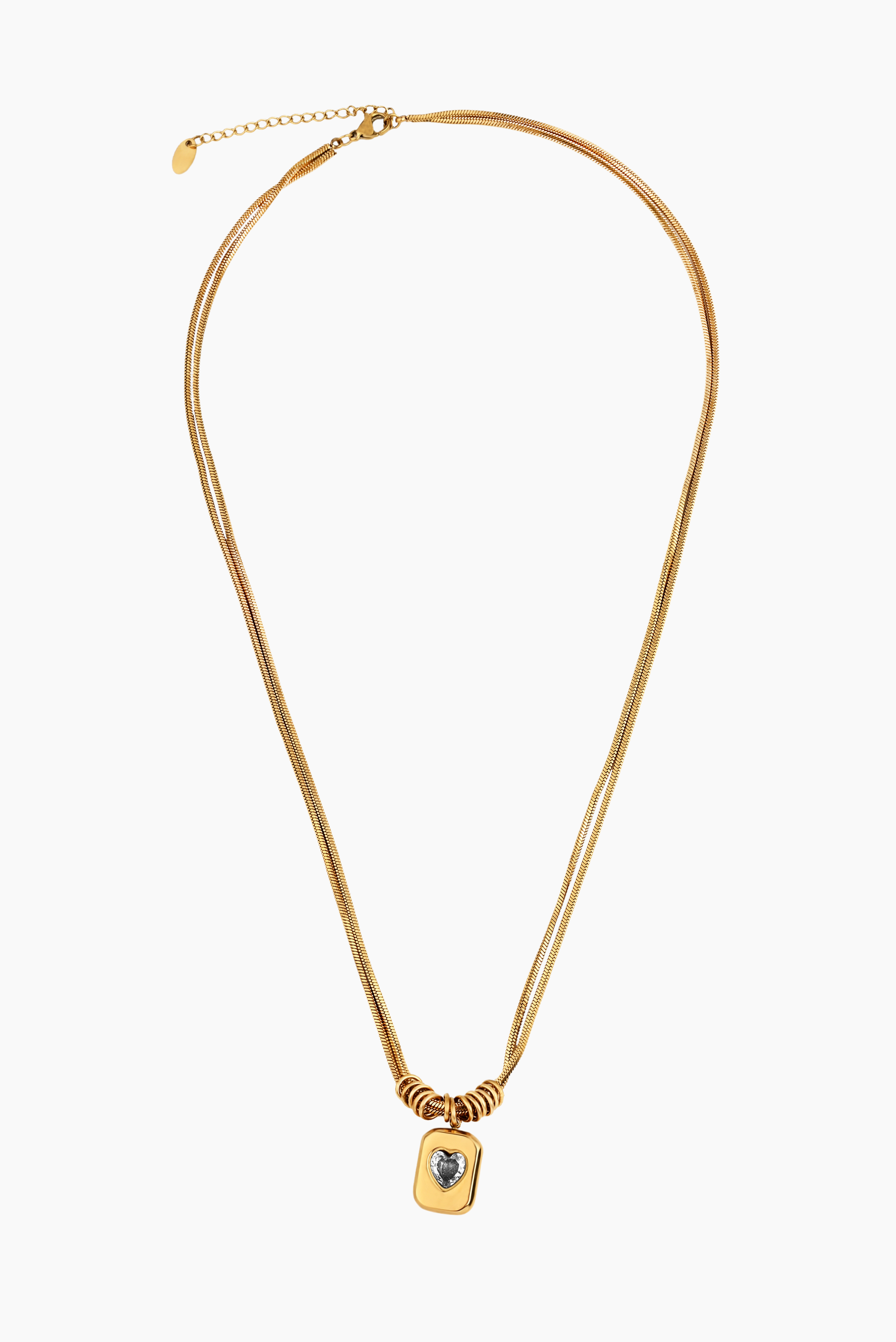 “UNTIL I FIND THE RIGHT ONE, I'LL PROTECT MY HEART FROM ALL SIDES” NECKLACE