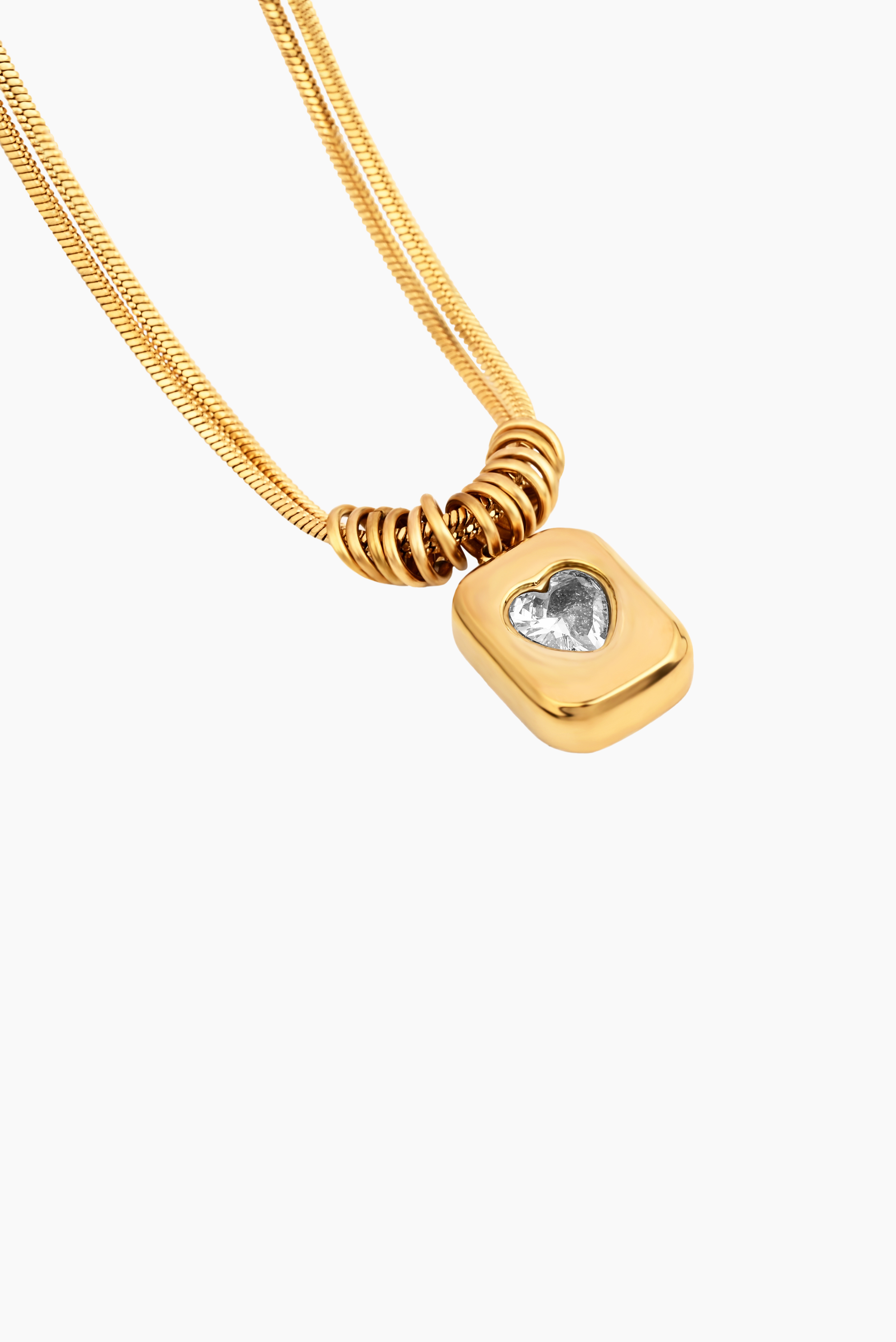 “UNTIL I FIND THE RIGHT ONE, I'LL PROTECT MY HEART FROM ALL SIDES” NECKLACE