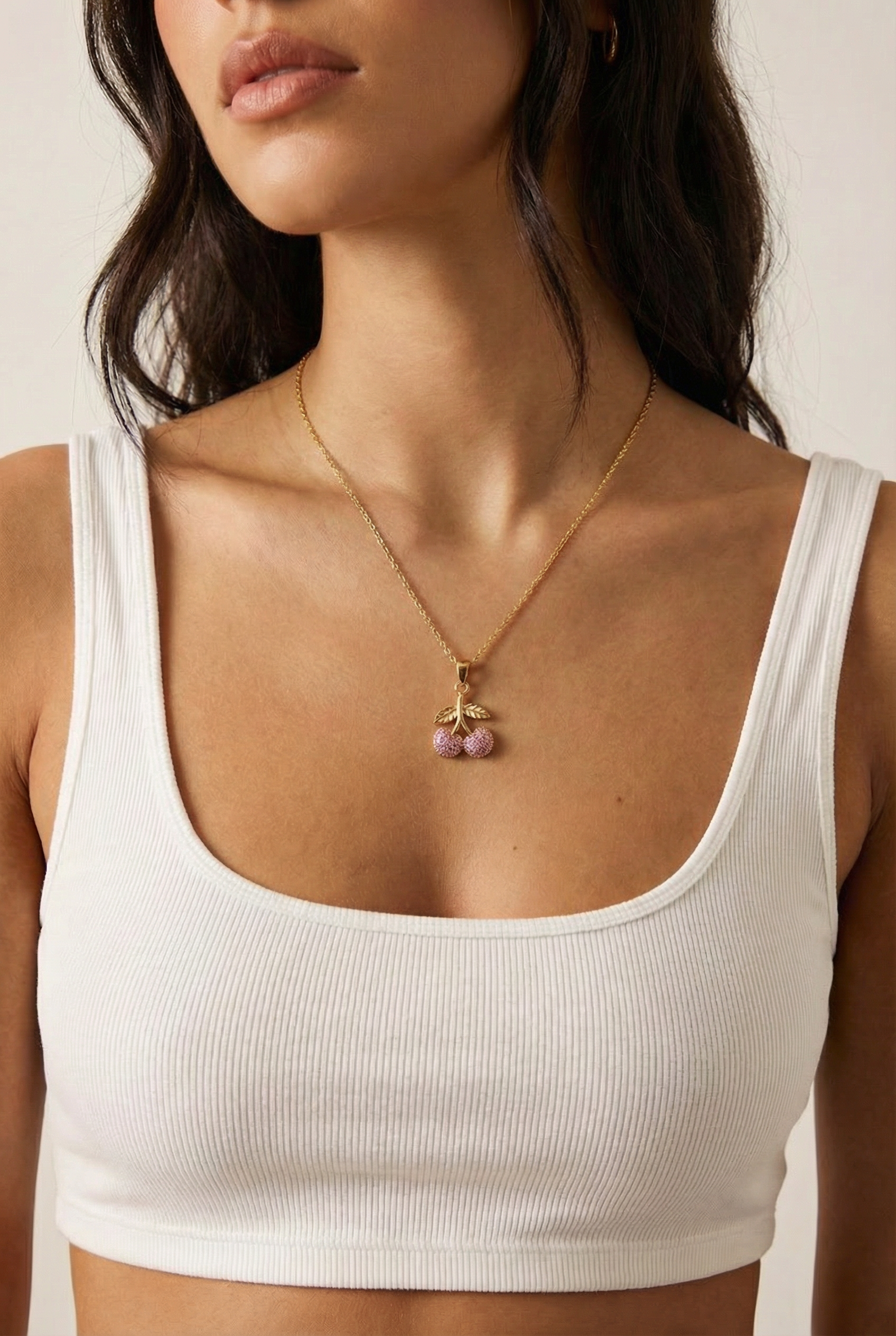 “YOU ARE THE CHERRY ON TOP OF MY LIFE” NECKLACE