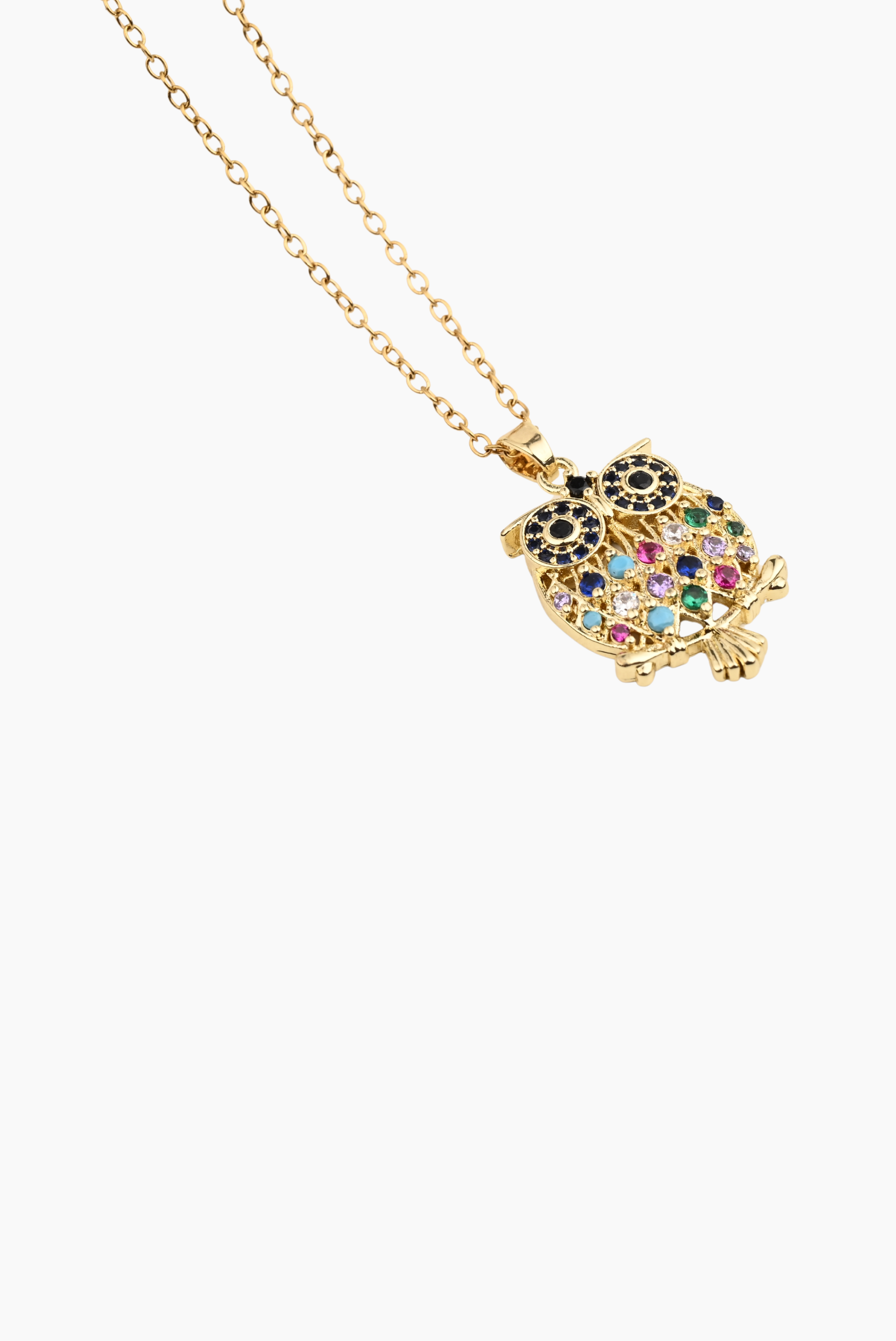 “YOUR LOVE HAS MADE ME AN OWL WHO STAYS UP AT NIGHT” NECKLACE